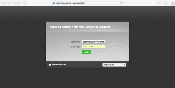 iRedAdmin login